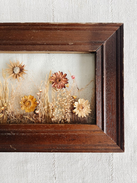 Dried flower artwork