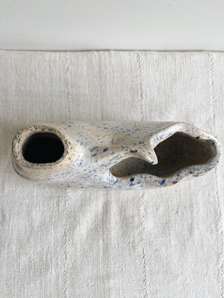 Studio pottery speckled vessel