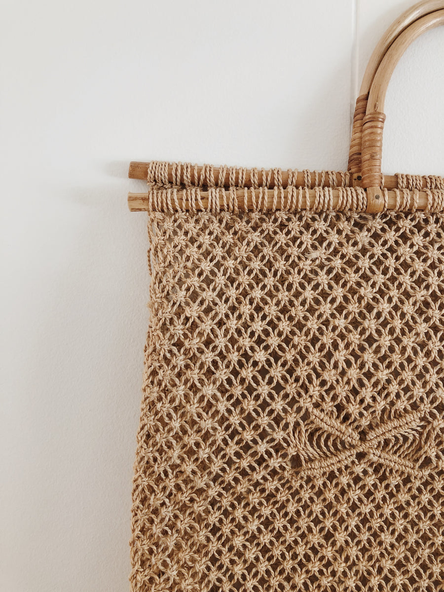 Jute and Rattan Bag – Companion Goods