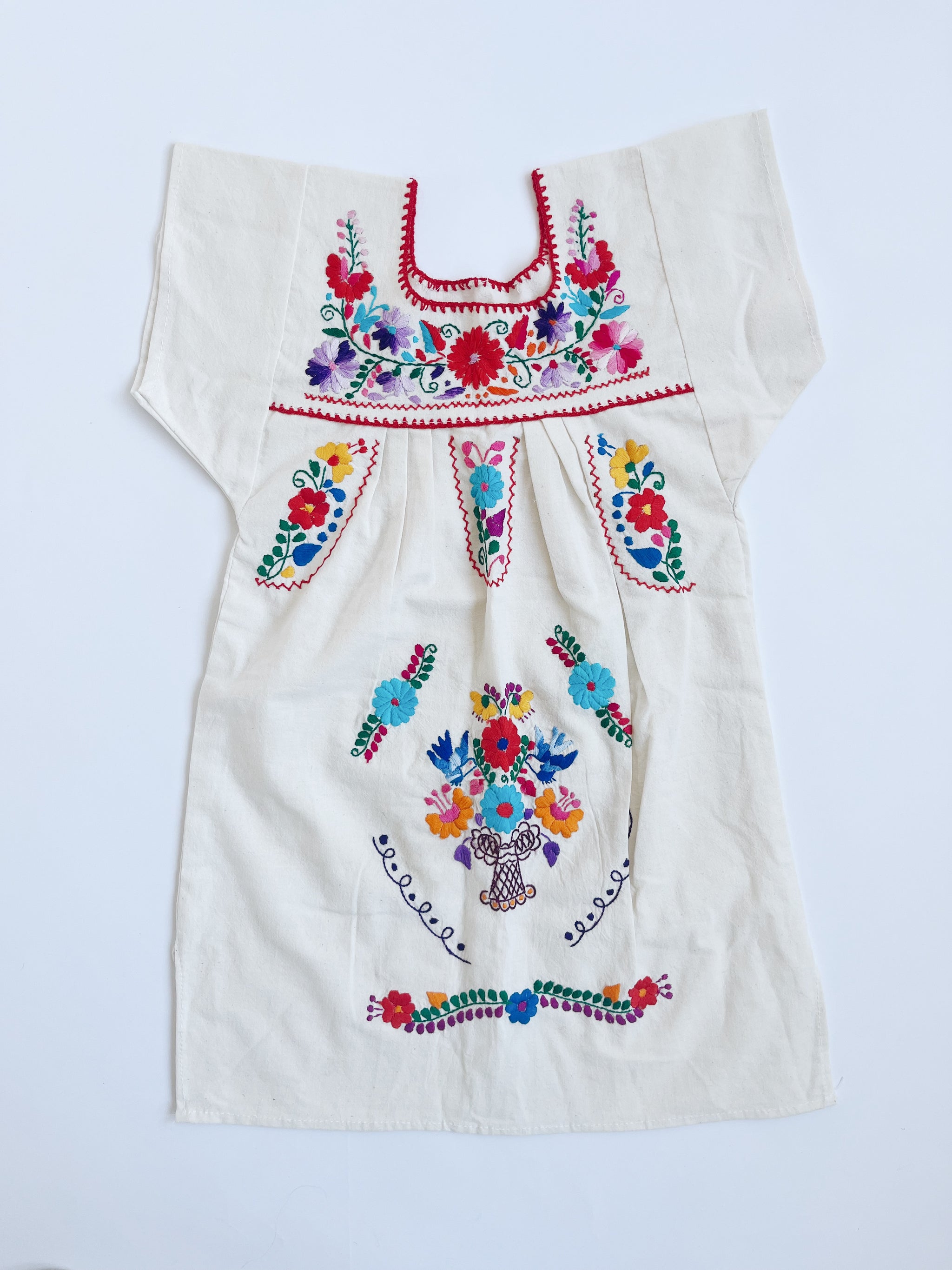 Mexican embroidered dress hotsell