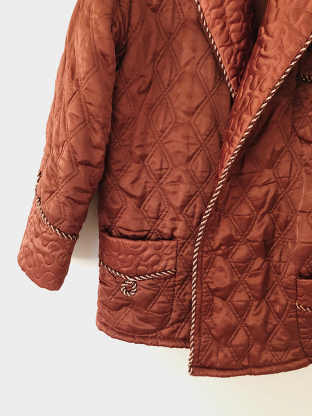 Quilted Satin Coat
